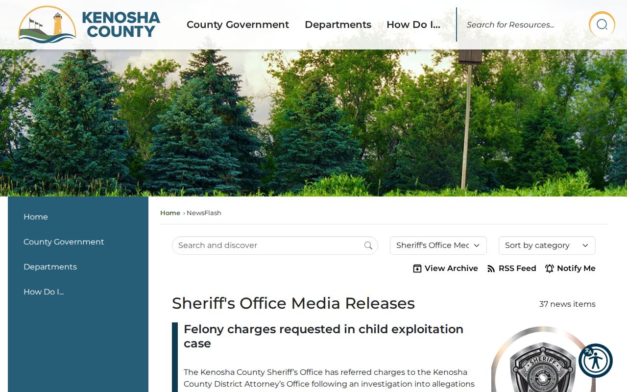 Kenosha County wanted notice source in Sheriff media releases